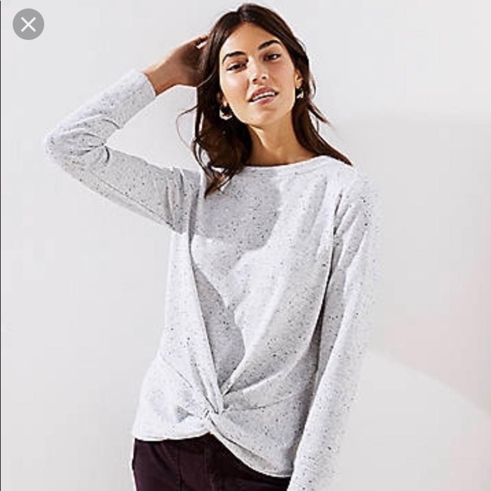 Loft Speckled Twist Sweatshirt
